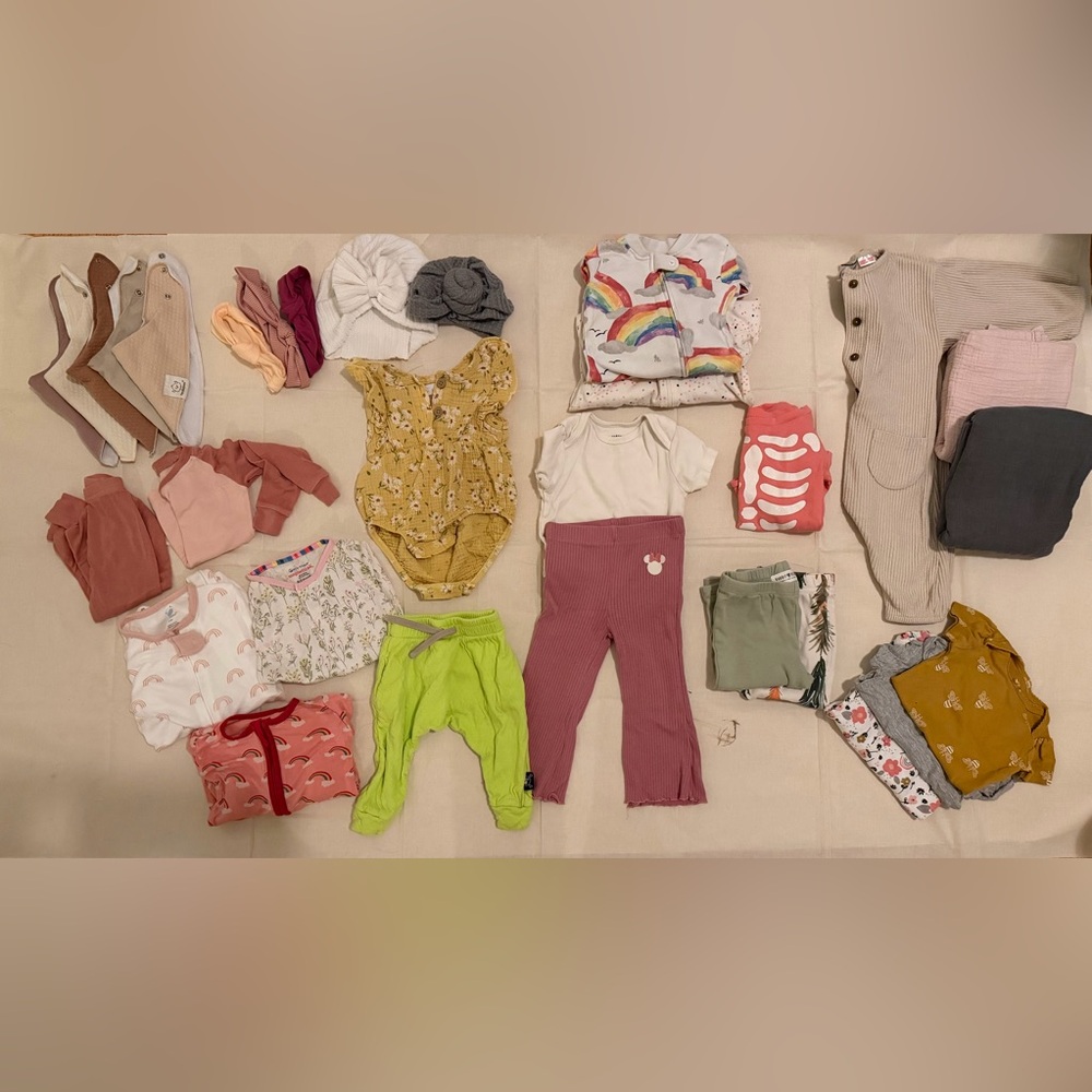 Zara, Magnetic Me, Vaenait Baby, Burts Bees, Kickee Pants, Disney ….3-12mos